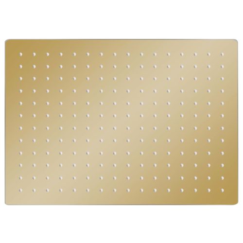  aranyszínű négyszögletes rozsdamentes acél esőztető zuhanyfej 40x30 cm 