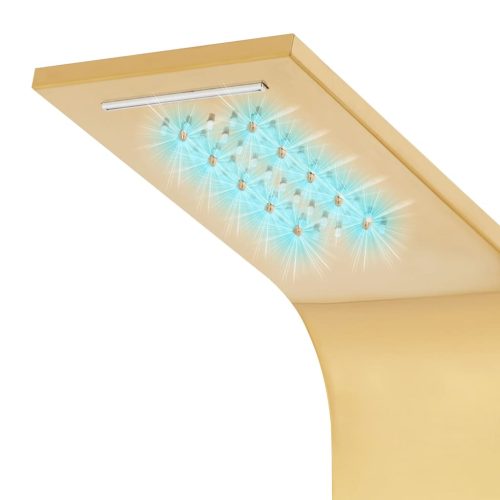  aranyszínű 201-es rozsdamentes acél ívelt zuhanypanel rendszer