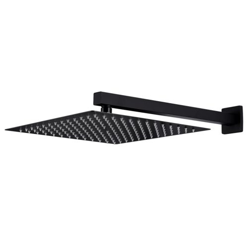  fekete négyszögletes rozsdamentes acél zuhanyzórendszer