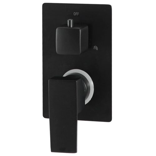  fekete négyszögletes rozsdamentes acél zuhanyzórendszer