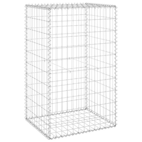  horganyzott acél gabion fal fedéllel 60 x 50 x 100 cm