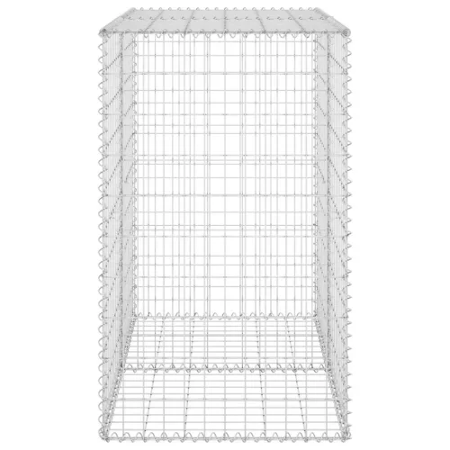  horganyzott acél gabion fal fedéllel 100 x 60 x 100 cm