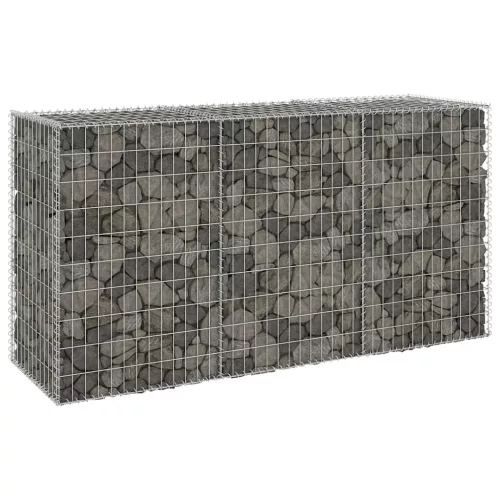  horganyzott acél gabion fal fedéllel 200 x 60 x 100 cm