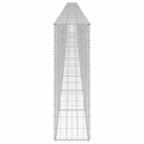  horganyzott acél gabion fal fedéllel 900 x 30 x 100 cm