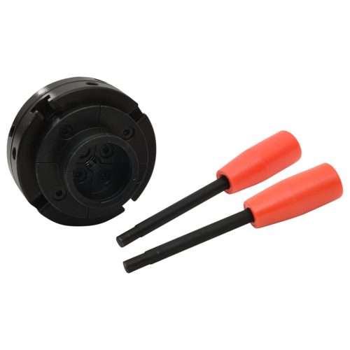  4 pofás acél fa tokmány M33 csatlakozóval 100 mm