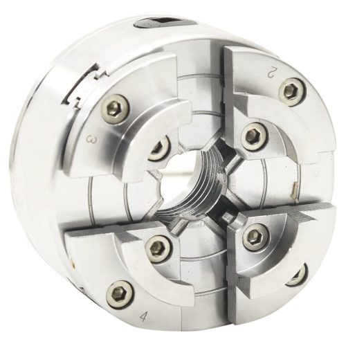  4 pofás ezüst acél fa tokmány M33 csatlakozóval 96 mm