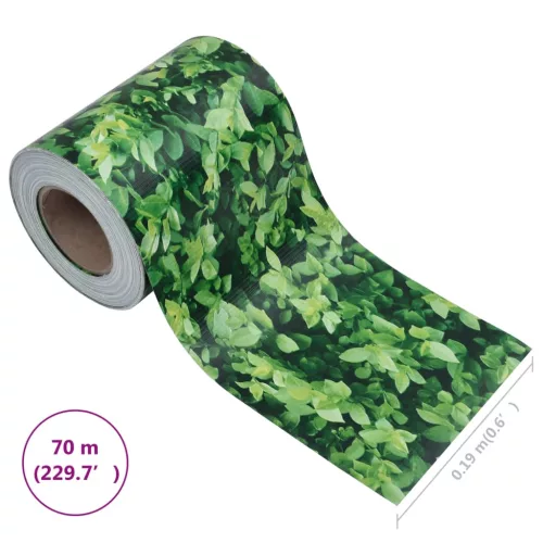  zöld kerti PVC árnyékoló kerítés 70 x 0,19 m 