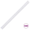  4 db krémszínű PVC kerti árnyékoló kerítés 35 x 0,19 m