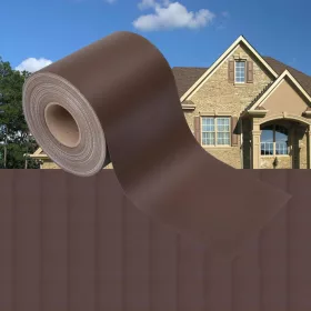  barna kerti PVC árnyékoló kerítés 35 x 0,19 m