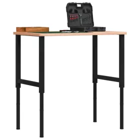    2 db fekete állítható fém munkapadváz 55 x (69-95,5) cm