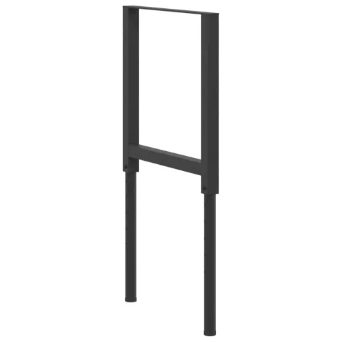  2 db fekete állítható fém munkapadváz 55 x (69-95,5) cm
