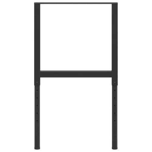  2 db fekete állítható fém munkapadváz 55 x (69-95,5) cm