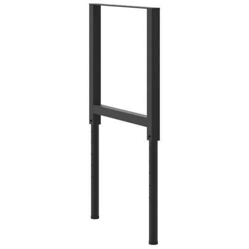  2 db fekete állítható fém munkapadváz 55 x (69-95,5) cm