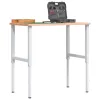  2 db szürke állítható fém munkapadváz 55 x (69-95,5) cm
