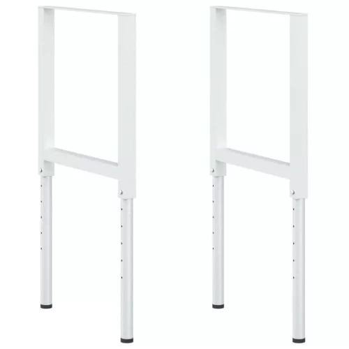  2 db szürke állítható fém munkapadváz 55 x (69-95,5) cm
