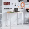  2 db szürke állítható fém munkapadváz 55 x (69-95,5) cm
