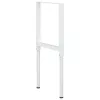  2 db szürke állítható fém munkapadváz 55 x (69-95,5) cm