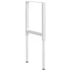  2 db szürke állítható fém munkapadváz 55 x (69-95,5) cm