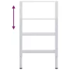  2 db szürke állítható fém munkapadváz 55 x (69-95,5) cm