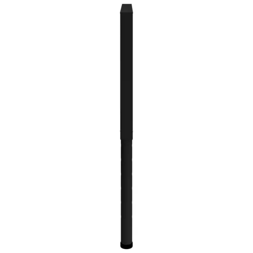  2 db fekete állítható fém munkapadváz 85 x (69-95,5) cm