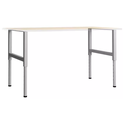  2 db szürke állítható fém munkapadváz 85 x (69-95,5) cm