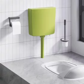  olívazöld WC-tartály alsó vízbemenettel 3/6 liter