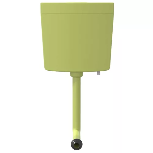  olívazöld WC-tartály alsó vízbemenettel 3/6 liter