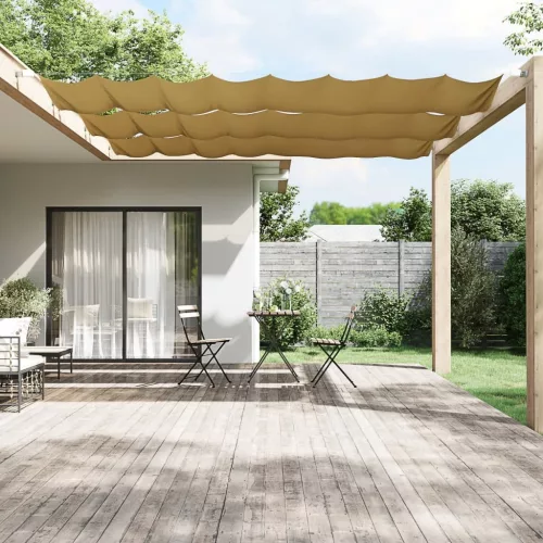  bézs oxford-szövet függőleges napellenző 60 x 1200 cm