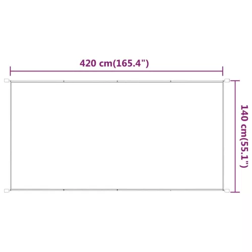  bézs oxford-szövet függőleges napellenző 140x420 cm