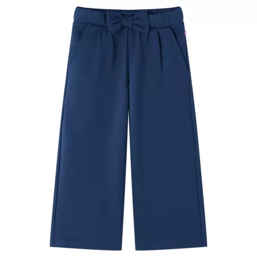 Gyerek nadrág széles szárú nadrágokkal Navy 128