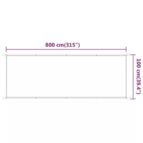  világoszöld oxford szövet függőleges napellenző 100 x 800 cm