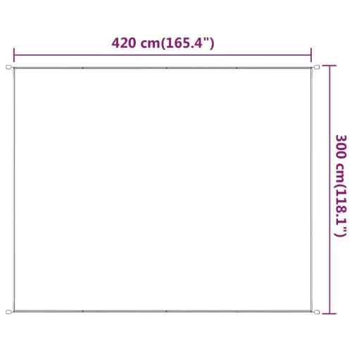  világoszöld oxford-szövet függőleges napellenző 300x420 cm