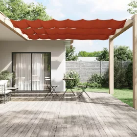    terrakotta oxford-szövet függőleges napellenző 100 x 800 cm