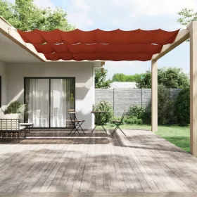    terrakotta oxford-szövet függőleges napellenző 140 x 600 cm
