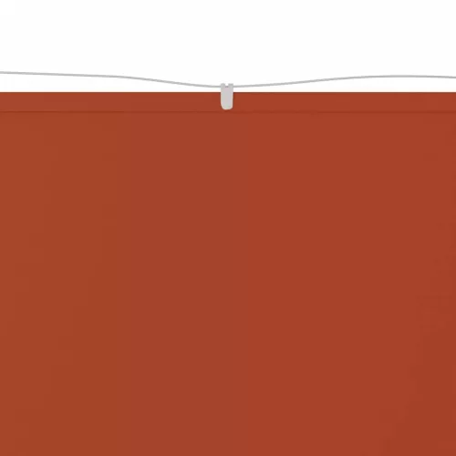  terrakotta oxford-szövet függőleges napellenző 140 x 600 cm
