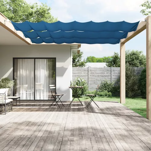 kék oxford-szövet függőleges napellenző 60x600 cm