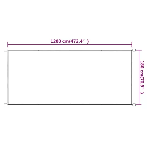  kék oxford-szövet függőleges napellenző 180x1200 cm