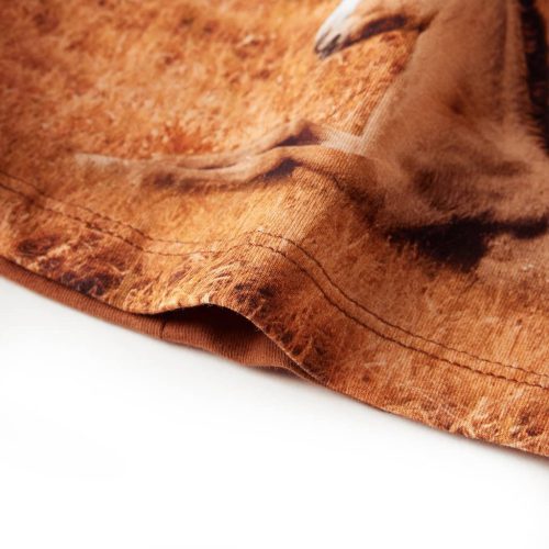 Konyak színű hosszú ujjú gyerekruha 128