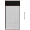 barna alumínium pliszé ablakszúnyogháló 80 x 160 cm