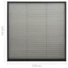  antracitszürke alumínium pliszé ablakszúnyogháló 120 x 120 cm