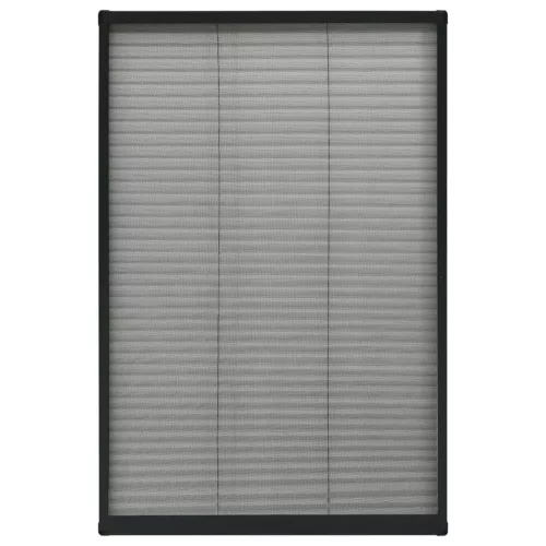  antracitszürke alumínium pliszé ablakszúnyogháló 80 x 160 cm
