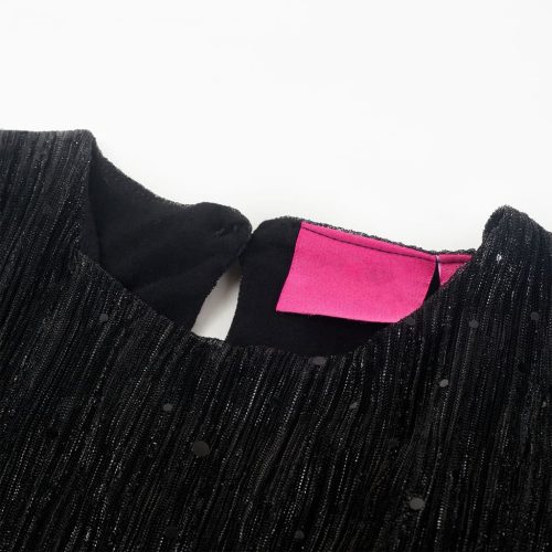 Fekete hosszú ujjú gyerekruha 116