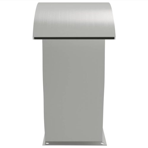  304-es rozsdamentes acél medenceszökőkút LED-ekkel 22x60x70 cm