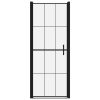  fekete edzett üveg zuhanyajtó 81 x 195 cm