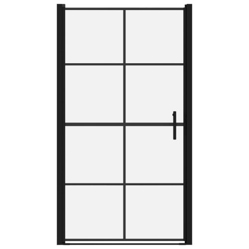  fekete edzett üveg zuhanyajtók 100 x 178 cm