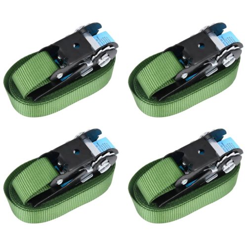  4 db zöld racsnis rögzítő heveder 800 daN 6 m