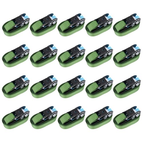  20 db zöld racsnis rögzítő heveder 800 daN 6 m