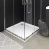  fehér pettyes ABS zuhanytálca 80 x 80 x 4 cm