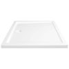  téglalap alakú fehér ABS zuhanytálca 80 x 90 cm