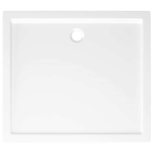  téglalap alakú fehér ABS zuhanytálca 80 x 90 cm